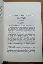 EGYPTIAN MYTH AND LEGEND - MacKenzie 1920 - MAGIC ISIS OSIRIS RA ANCIENT LEGENDS