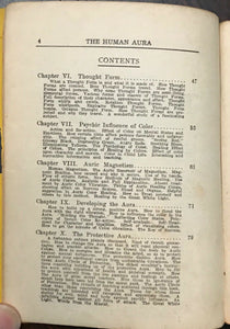 HUMAN AURA - Swami Panchadasi (William Walker Atkinson), 1st 1915 OCCULT ASTRAL