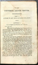 1805 NEW UNIVERSAL LETTER WRITER - COURTSHIP FINANCES CONDUCT LETTER TEMPLATES