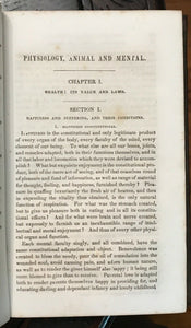 PHYSIOLOGY, ANIMAL AND MENTAL - Fowler 1855 - HUMAN & ANIMAL PHRENOLOGY HEALTH