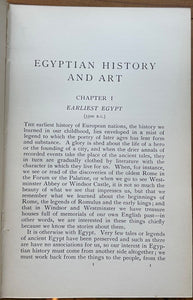 EGYPTIAN HISTORY AND ART - Quibell, 1st 1923 - ANCIENT EGYPT EGYPTOLOGY CULTURE