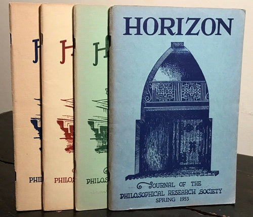 MANLY P. HALL - HORIZON JOURNAL - Full YEAR, 4 ISSUES, 1953 - PHILOSOPHY OCCULT