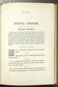 NEXT WORLD COMMUNICATIONS - 1st, 1890 - SPIRITS AFTERLIFE GHOSTS SPIRIT WORLD