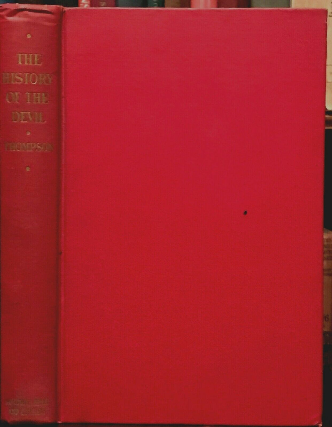 HISTORY OF THE DEVIL - 1st Ed, 1929 - HORNED GOD SATAN DEMONS EVIL PAGAN MAGICK