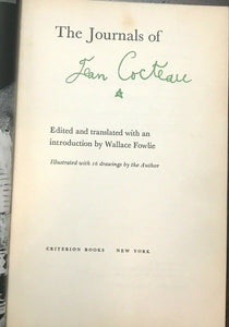 THE JOURNALS OF JEAN COCTEAU - 1st, 1956 AUTOBIOGRAPHY SURREALISM ARTIST AUTHOR