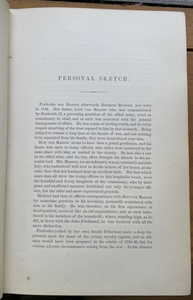 WAR OF THE AMERICAN REVOLUTION - General Riedesel, 1st 1867 - REVOLUTIONARY WAR