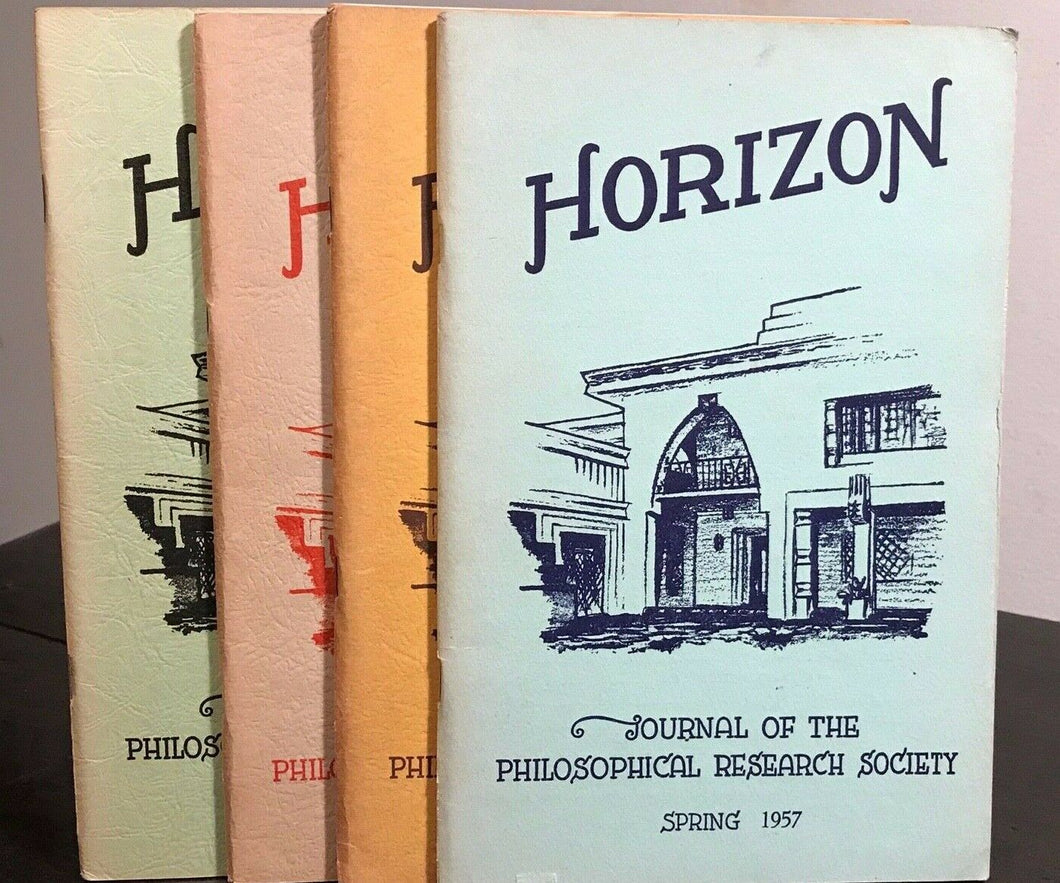 MANLY P. HALL - HORIZON JOURNAL - Full YEAR, 4 ISSUES, 1957 - PHILOSOPHY OCCULT