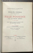 UNE FILLE POSSÉDÉE - Ltd & Numbered Ed, 1883 - DEMONS SATAN EXORCISM POSSESSION