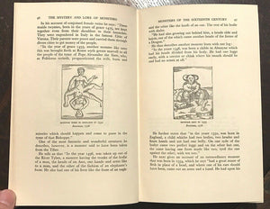 MYSTERY & LORE OF MONSTERS - Thompson, 1st Ed, 1930 - DEFORMITIES CRYPTOZOOLOGY