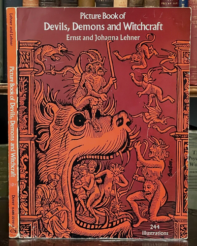 PICTURE BOOK OF DEVILS, DEMONS & WITCHCRAFT - 1971 - ILLUSTRATED OCCULT MONSTERS