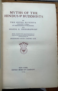 MYTHS OF THE HINDUS & BUDDHISTS - 1st 1914 ILLUSTRATED INDIAN MYTHOLOGY FOLKLORE