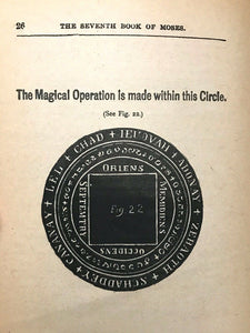 6th AND 7th BOOKS OF MOSES, OR MOSES' MAGICAL SPIRIT ART - MAGICK GRIMOIRE 1920s