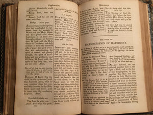 BOOK OF COMMON PRAYER - 1st Stereotype Ed, 1806 - CHURCH PRAYERS DOCTRINE RITES