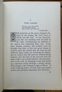 SOLAR LOGOS: STUDIES IN ARCANE MYSTICISM - Turnbull, 1st 1923 MAGIC SPIRIT SOUL