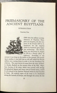 FREEMASONRY OF THE ANCIENT EGYPTIANS, Manly P. Hall, 1971 - ISIS MAGICK OCCULT