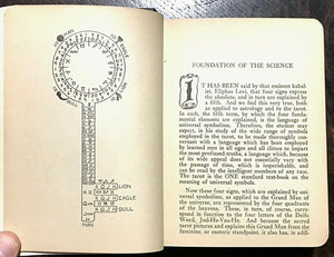 THE SACRED TAROT - Benjamine, 1935 - ASTROLOGY KABALA TAROT NUMEROLOGY OCCULT