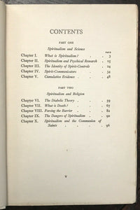 SPIRITUALISM IN RELATION TO SCIENCE & RELIGION - 1st, 1927 SPIRITS AFTERLIFE