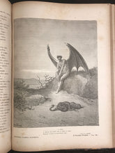 GUSTAVE DORE, MILTON ~ IL PARADISO PERDUTO (PARADISE LOST), 1881, Scarce Ed.
