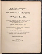 1886 - ASTROLOGY THEOLOGIZED - Anna B. Kingsford, 1st/1st - Astrology & Religion