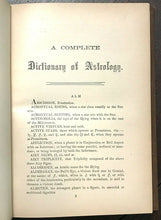 DICTIONARY OF ASTROLOGY - Wilson, 1885 - NATIVITIES ASTROLOGY OCCULT DIVINATION