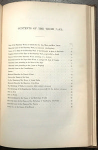 1862 MAZZAROTH & MIZRAIM - Rolleston, 1st ASTROLOGY CONSTELLATIONS ZODIAC OCCULT