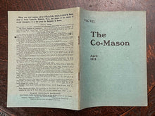 THE CO=MASON Journal - 1st, April 1915 - MEN WOMEN FREEMASONRY MASONIC MYSTERIES