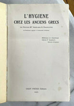 L'HYGIENE CHEZ LES ANCIENS GRECS - 1st 1923 - ANCIENT GREECE MEDICINE HEALTH