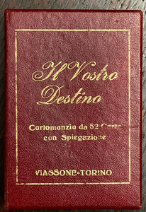 IL VOSTRO DESTINO TAROT - VIASSONE-TORINO - PLAYING CARDS, FORTUNE TELLING 1926