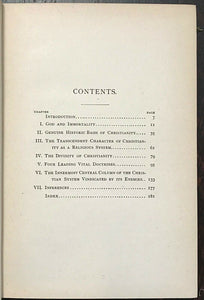 CHRISTIANITY VINDICATED BY ITS ENEMIES - 1st 1896 GOD DIVINITY IMMORTALITY SOUL