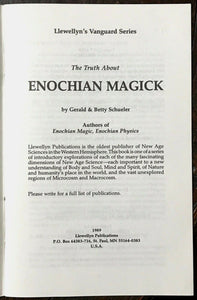 TRUTH ABOUT ENOCHIAN MAGICK + TRUTH ABOUT ENOCHIAN TAROT - 1st, 1989 - Lot of 2