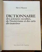 DICTIONARY OF OCCULT SCIENCES - Masson, 1984 - OCCULTISM, DIVINATORY ARTS