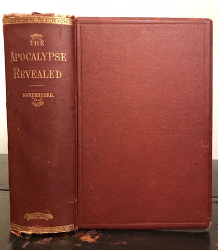 1875 - THE APOCALYPSE REVEALED - EMANUEL SWEDENBORG 1st/1st  OCCULT RELIGION