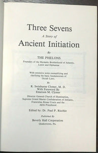 THREE SEVENS - Clymer, 1977 PRESENTATION COPY - HERMETIC OCCULT THEOSOPHY