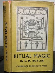 RITUAL MAGIC, E.M. Butler, TRUE 1st/1st 1949 HC/DJ - WITCHCRAFT DEMONOLOGY MAGIC