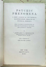 PSYCHIC PHENOMENA - 1st 1909 SPIRITUALISM TELEKINESIS PSYCHIC AUTOMATIC WRITING