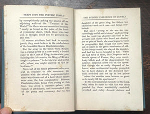 PEEPS INTO THE PSYCHIC WORLD - 1st 1915 - GHOSTS REINCARNATION OCCULT GEMSTONES