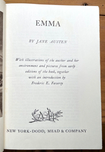 EMMA - Jane Austen, 1961 - CLASSIC ENGLISH LITERATURE, ROMANCE, ILLUSTRATED