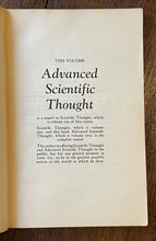 ADVANCED SCIENTIFIC THOUGHT - Sinnett, 1st 1930 - THEOSOPHY MEDITATION LESSONS