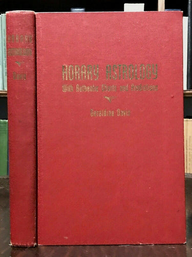 HORARY ASTROLOGY - 1st Ed, 1948 Geraldine Davis - CHARTS PREDICTIONS DIVINATION