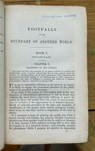FOOTFALLS ON THE BOUNDARY OF ANOTHER WORLD - 1st 1860, C.W. LEADBEATER'S COPY