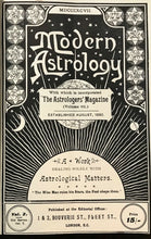 MODERN ASTROLOGY / ASTROLOGERS' MAGAZINE - Alan Leo ORIGINAL ISSUES for 1896-97