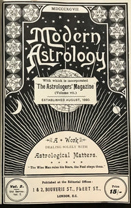 MODERN ASTROLOGY / ASTROLOGERS' MAGAZINE - Alan Leo ORIGINAL ISSUES for 1896-97