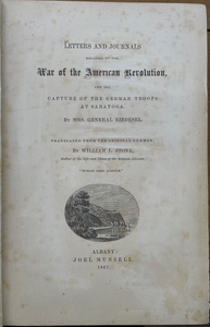 WAR OF THE AMERICAN REVOLUTION - General Riedesel, 1st 1867 - REVOLUTIONARY WAR