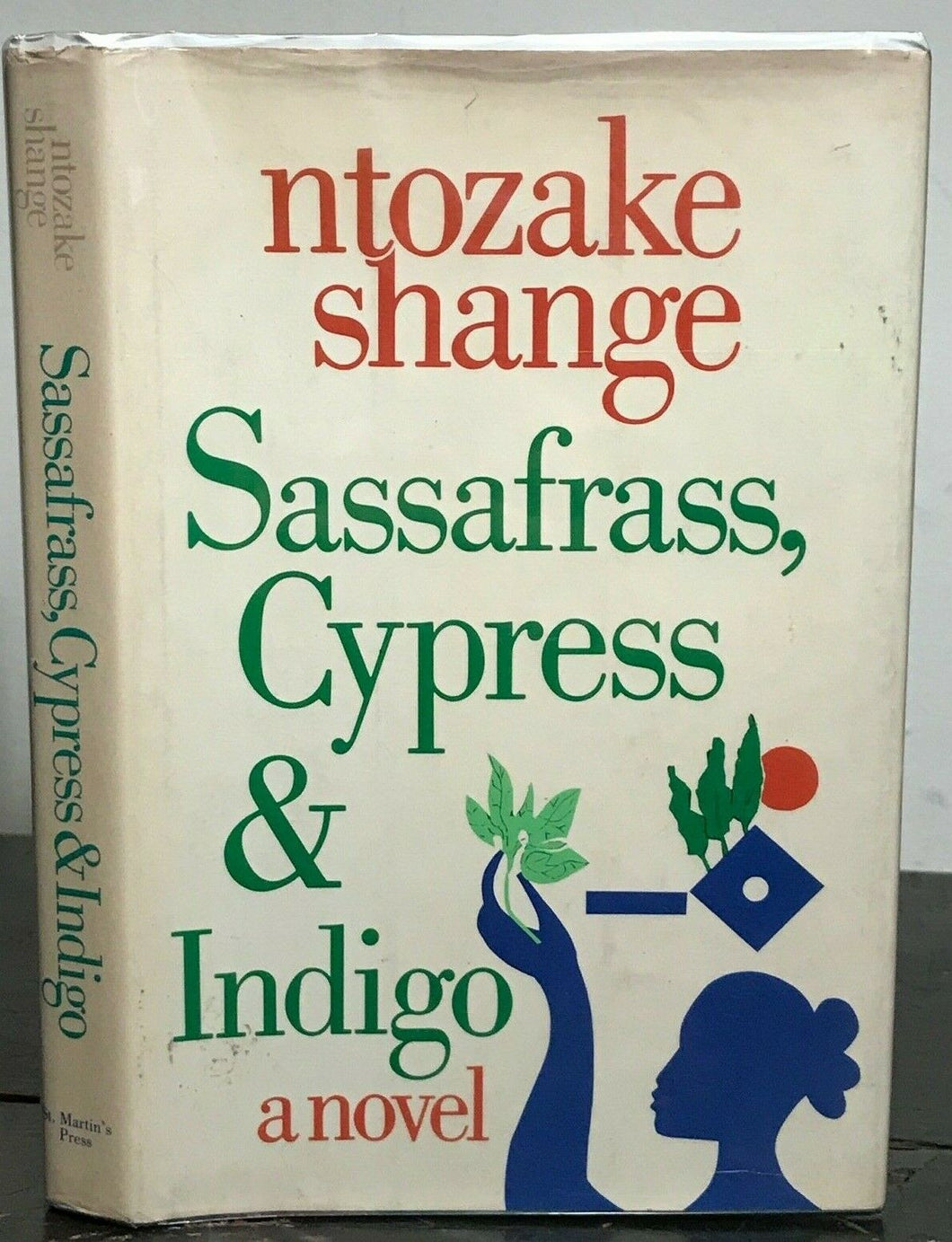 SASSAFRASS, CYPRESS & INDIGO - Ntozake Shange - 1st Ed, 1982 - Romare Bearden DJ