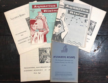 AQUARIUS RISING - LOT of VINTAGE MAGAZINES JOURNALS, 1950s-60s, ASTROLOGY OCCULT