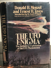 UFO ENIGMA: DEFINITIVE EXPLANATION OF UFO PHENOMENON, Menzel & Taves 1977 SIGNED