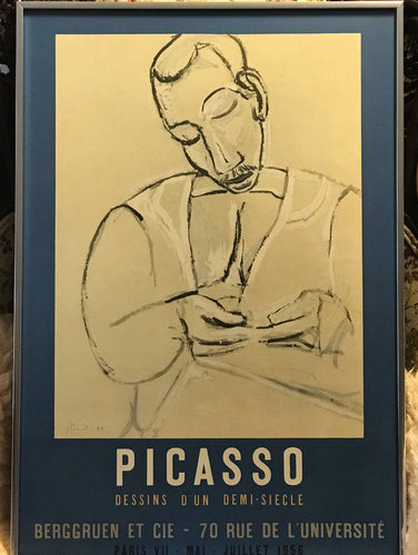 PICASSO Dessins D’Un Demi-Siecle Mourlot Ltd Ed 1000 Lithograph Poster 1956 MINT