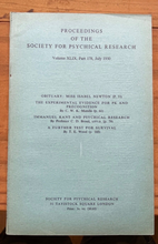 1949-51 SOCIETY FOR PSYCHICAL RESEARCH - OCCULT ESP PRECOGNITION PSYCHOKINESIS