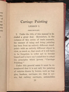 MODERN CARRIAGE & WAGON PAINTING by F. Maire, 1st/1st 1911 Illustrated, Scarce