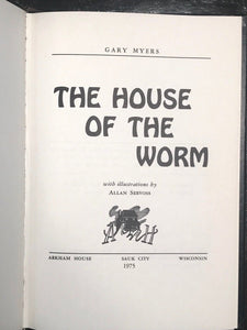 HOUSE OF THE WORM by Gary Myers - 1st edition, 1975 HC/DJ - Arkham House
